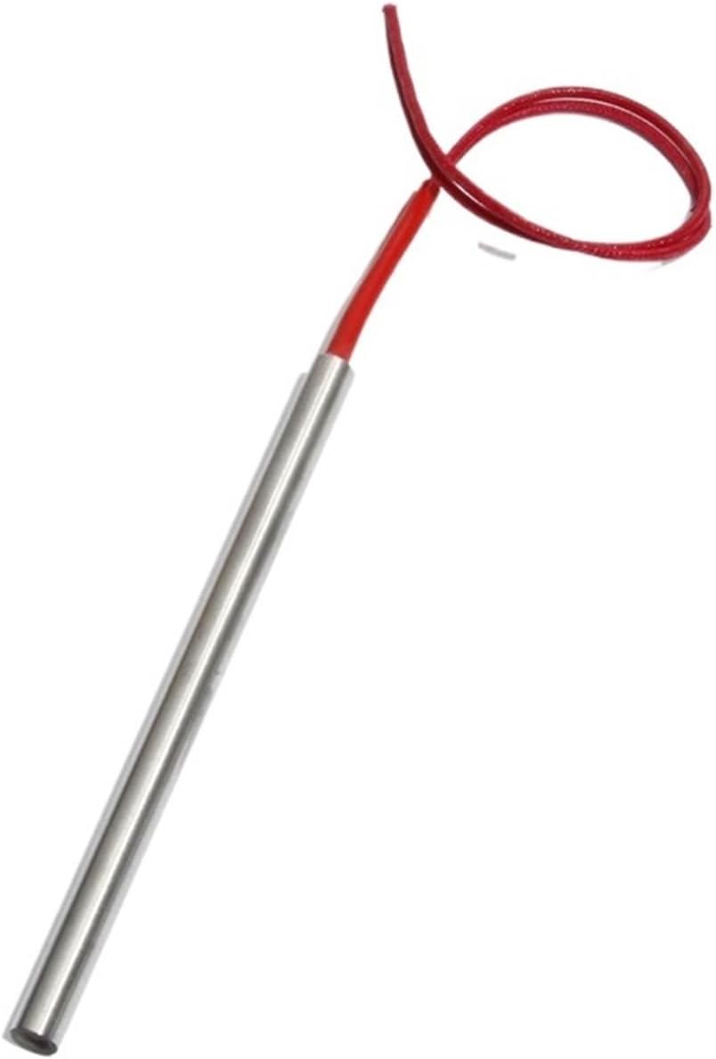 2PCS 9.5mm 180~300mm Single-End Heating Pipe SUS Tubular Heater 110V/220V/380V 400W/480W/520W/600W/700W Electric Element(110V,201SS 520W 9.5x220mm)