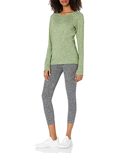 Image of Amazon Essentials Womens Brushed Tech Stretch Long-Sleeve Crewneck Shirt (Available in Plus Size)