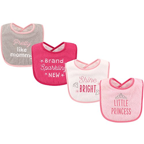 Image of Luvable Friends Unisex Baby Cotton Terry Drooler Bibs with Fiber Filling