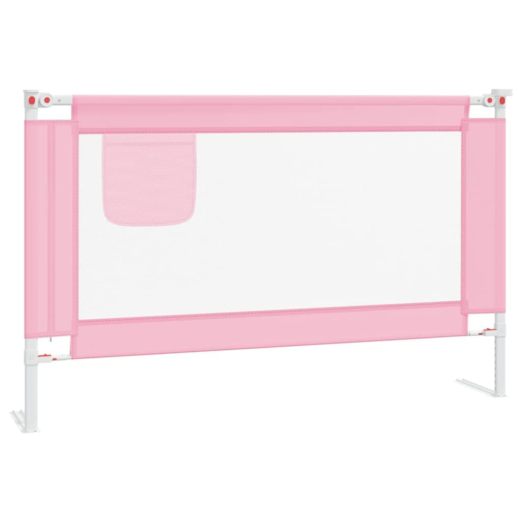 Generisch Kleinkind-Bettschutzgitter Rosa 120x25 cm Stoff,Baby & Kleinkind,Babysicherheit,Baby-Bettschutzgitter-10200