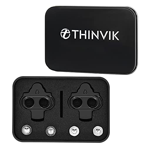 Thinvik Bike Cleats For Shimano Sm-Sh51 Spd Pedal Cleat Set Compatible With Shimano Spd Pedals,Fitness Shoes,Spinning Bike Cleat Set For Indoor Cycling & Mountain- 4 Degree Float #TOP4