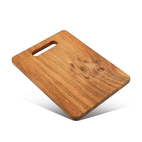 Image of Bergner Wooden Chopping Board for Kitchen (11'' x 9')', Acacia Wood, Incredibly Durability, Smooth Cutting Board, Odour and BPA Free, Naturally Organic, Smooth Surface, Easy to Clean