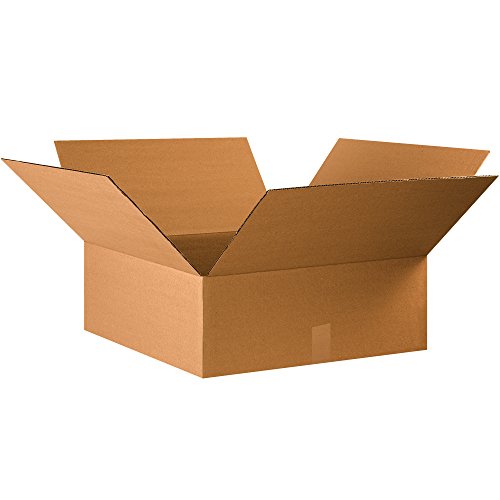 Image of TAPE LOGIC 22x22x8 Flat Corrugated Boxes, Flat, 22L x 22W x 8H, Pack of 15 | Shipping, Packaging, Moving, Storage Box for Home or Business, Strong Wholesale Bulk Boxes