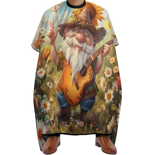 Cape de coupe de cheveux gnomes guitare imperméable tablier de coiffure femmes