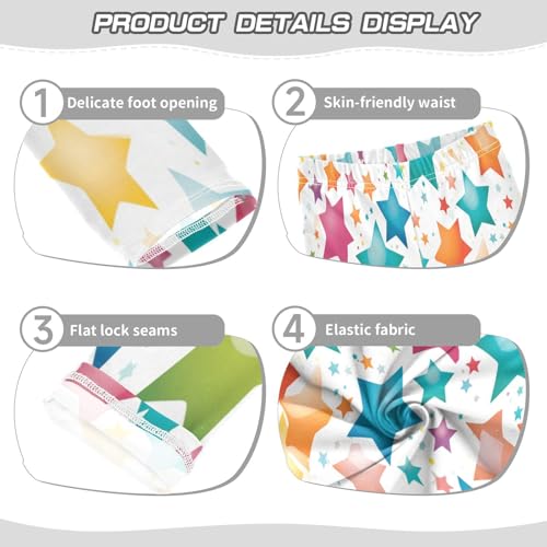 Toddler Girls Leggings Printed Yoga Pants Leggings Green Blue Star for Kids3