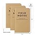 Field Notes: Original Kraft 3-Pack - Graph Paper Memo Books - Grid Paper 48 Page Pocket Notebooks - 3.5