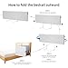 M-CASTLE Toddler Bed Rail, Child Bed Rail, Lightweight Portable Toddler Bed Rail, Easy to Install, Child, Crib, Twin, Bunk Bed Rail (59 Inch, 1 Piece Set)