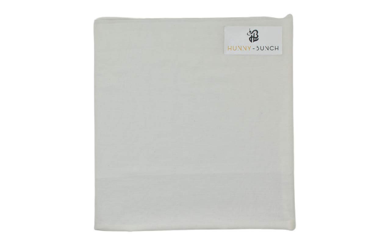 HUNNY- BUNCH Premium Soft Dyeable Cotton Voile (9280) Plain Fabric Used for Making Kurti, Dress Making, Crafting and Under Designer Dresses (Width - 44 Inch : Color - White) (2 Meters)-picture-27