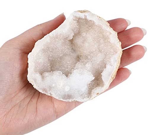 Xiannvxi Crystals And Healing Stones Clear Quartz Geode Natural Raw Real Reiki Spiritual Energy Cluster Rough Irregular Gemstones Large Crystals For Home Office Desk Decor 100G -200G #TOP1