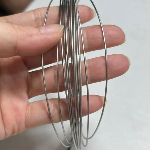 15 Feet Pure Titanium Wire (1.0 mm,18 Gauge) Grade-1 for Jewelry Making DIY and Laboratory