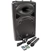 QTX | QR15PA Portable PA Speaker System with Bluetooth, TWS Stereo, Dual UHF Wireless Microphones, USB/SD/FM Media Player, Rechargeable Battery, Trolley, Compact Wireless Amplifier #4