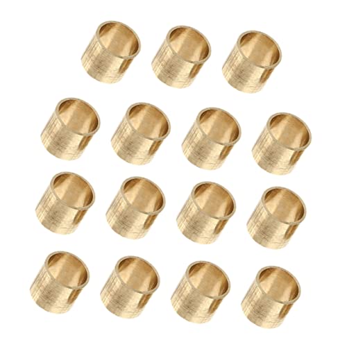 Mikikit 15Pcs Copper Pool Ferrules Snooker Tips for Billiards Durable Billiard Accessories for Enhanced Ball Control Parts