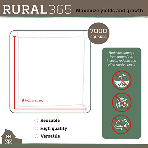 Rural365 Mesh Plant Trellis Net 5X350Ft Roll, Growing Support Trellising Bean, Pea, Climbing Plants Scrog Garden Netting #TOP3