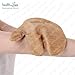 HealthAndYoga™ Silk Garshana Ayurvedic Massage Gloves - Electro Static Lymph Circulation Boost - 100% Natural Dry Skin Brushing and Exfoliation and Excess Fat Treatment - Mitt Style 1 Pair