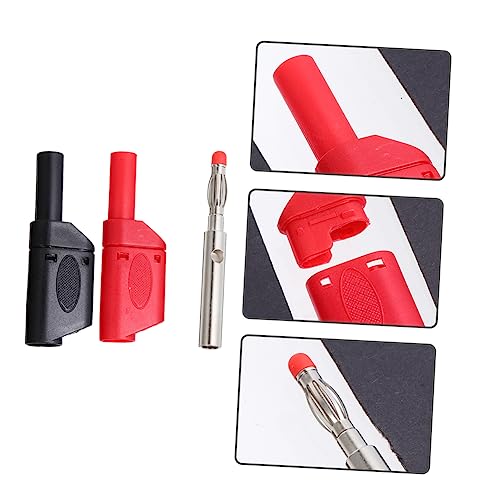 MUSISALY 10 Pçs Plugue Banana Conector Empilhável Macho Adaptador Banana Jack Conector De Fio De Alt