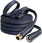 Flexible Garden Hose 50FT, 3/4" GHT - Non-Expanding Lightweight Water Hose, Kink-Free & Burst-Resistant up to 700PSI, Durable All-Weather Hose for Yard, Lawn, Car Wash & Commercial Use