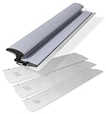 ROLLINGDOG 32 Inch Drywall Skimming Blade - 2pcs 0.5mm and 1pc 0.3mm Stainless Steel, Drywall Skim Coat Finishing Tools for Large Area Smoothing Wall and Ceiling