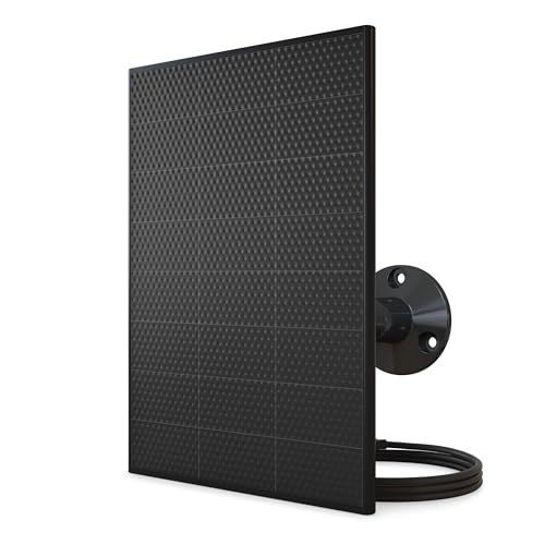 Arlo Solar Panel Charger (Black), Arlo Certified Accessory, Weather Resistant, Easy Install (2025 Released), Works with: Essential Series, Go 2, Pro 3/4/5S/6/6 XL, Ultra Series, Wireless Floodlights