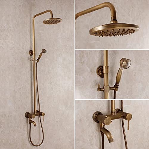 Ensemble de douche en laiton antique bronze et céramique modèle classique Grifo GZ-6001