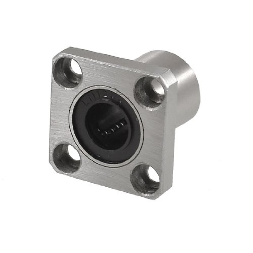 SODIAL(R) Cojinete lineal largo con brida cuadrado bujes 12 mm x 21 mm x 30 mm