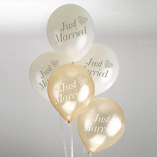 Unbekannt palloncini con scritta Just Married e