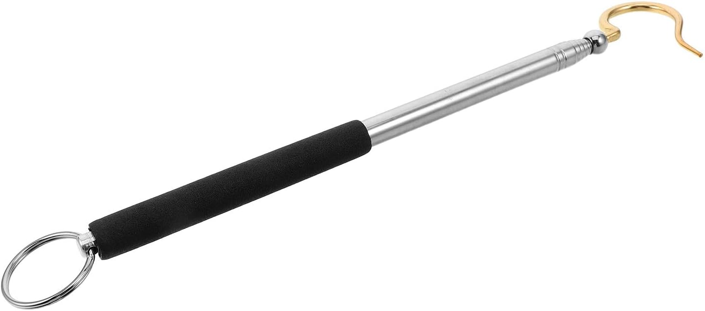 Telescoping Reach Tool Stainless Steel with Hook for Home Garage Use