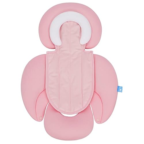 COOLBEBE - Soportes 2 en 1 para la cabeza y cuerpo de los bebés recién nacidos, almohadillas de cojín extra suaves para carriola, insertos para