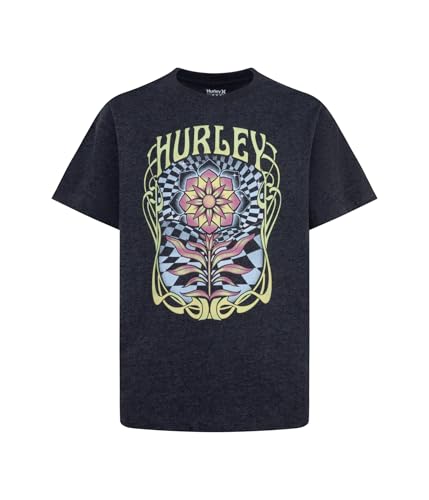 Hurley Girls' Cosmic Blooms Oversized Tee (Big Kid)