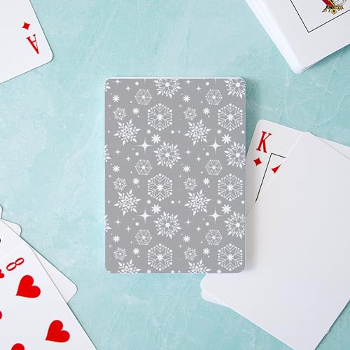 Naipes Póker Talla Estándar con Diseño Copos de Nieve miniatura 3