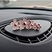 INEBIZ Cute Daisy Flowers Air Vent Decorations Clips Car Air Freshener Girly Charm Automotive Interior Aesthetic Decor Accessories for Women (Pink)