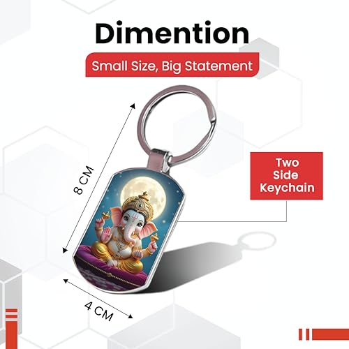 Image of Premium Printed Metal Keychain for Men & Women | High-Definition Artwork Print | Durable Key Ring for Car, Bike, Home & Office Keys | Stylish Decorative Key Holder Gift