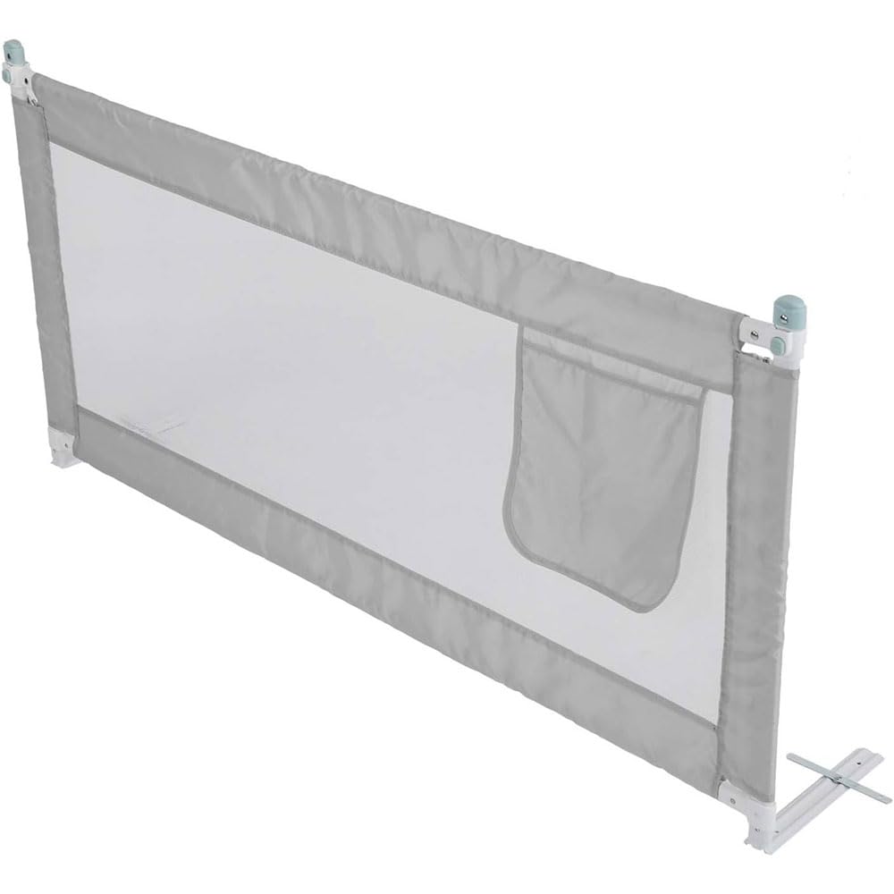 Bettgitter Bettgitter Faltbares und verstellbares Bettgitter zum Schutz Ihrer Kinder Kleinkinderbettgitter Höhenverstellbares Anti-Fall-Bettgitter pliable/gray/180x80cm