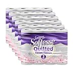Softesse Toilet Paper 60 Rolls, 3 Ply Toilet Rolls Bulk Buy, Luxuriously Soft, Gentle and Hypoallergenic Sustainable Toilet Rolls - Quilted Toilet Roll for Your Family - Dermatologically Tested (60)