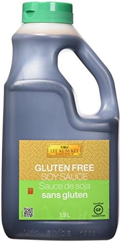 Lee Kum Kee Gluten Free Soy Sauce (64 oz - 1 Pack) Vegan, Umami | Perfect for Marinades, Stews, Sauce Mixes, Stir-Frying, Drizzling, Dipping, Seasoning & Braising