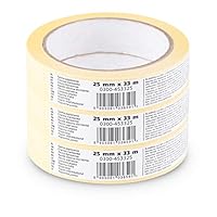 Scley 3 Stk Malerkrepp/Kreppband 25 mm x 33 m Serie 545, Papier Malerband, Abdeckband für Maler mit Kautschukkleber