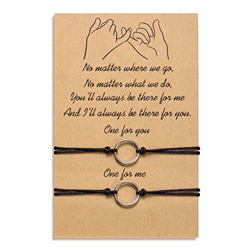 Tarsus Distance Bracelets for Best Friend Couples Friendship Bracelet Adjustable Handmade Cord Relationship