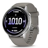 GARMIN(ガーミン)Venu 4 Silver/Gray 45mm スマートウォッチ AMOLED ディスプレイ ロングバッテリー 健康 フィットネス ワークアウト Suica対応/心拍センサー/ストレスレベル・睡眠時間測定/iOS・アンドロイド対応/心電図(ECG)アプリ対応モデル【日本正規品】 image