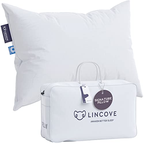 Lincove Signature White Down Luxury Sleeping Pillow