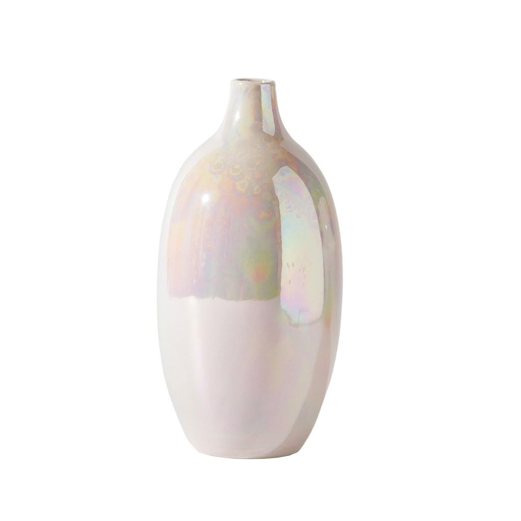 EINES Nordic Ceramic Vase Narrow Mouth Flower Simple Home Indoor Desktop Hydroponic Ornaments