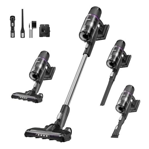 Eureka Cordless Vacuum Cleaner Lightweight, Stick Vacuum Rechargeable for Hardwood, Pet Hair, Black, ReactiClean 410