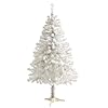 Nearly natural 5ft white artificial christmas tree with 350 bendable branches  urban country home decor