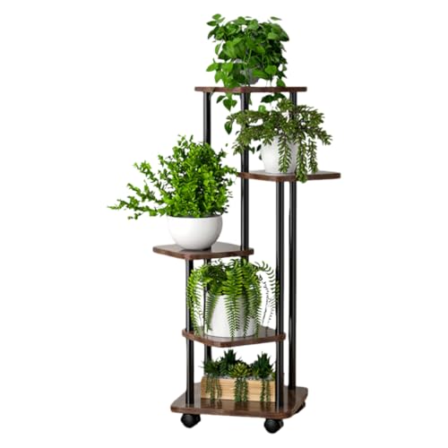 GUIXIAOGUO �t�����[�X�^���h �K�[�f�����b�N �A���I �t�����[���b�N ���� �ϗt�A�� ������� �~�͒I �ԑ� �K�i�� �g�ݗ��Ă��ȒP ���� ���r���O �x�����_ ���r���O���[ ���o���R�j�[ (5�w-�ԗ֕t��,�u���b�N+�u���E��)