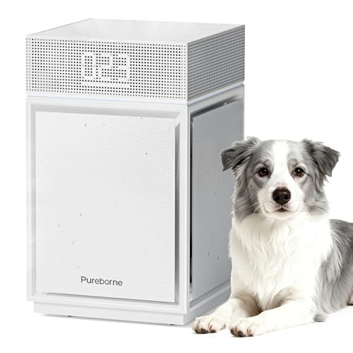 Air Purifiers for Smoke Up to 3600 Ft², Pureborne HEPA Air Purifiers