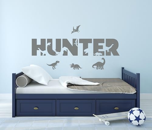 Vinilo decorativo de pared con nombre dinosaurio miniatura 4