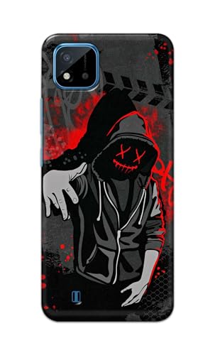 Image of Printed Hard Back Cover for Realme C20 Back Cover (Hoodie Rapper) -190724(EA)