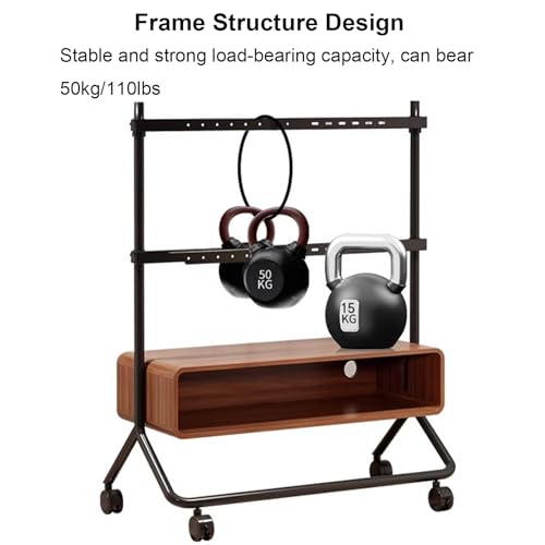 Soporte de TV portátil con ruedas para pantallas 50-85 pulg miniatura 5