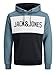 Produktbild JACK & JONES Herren JJELOGO Blocking Sweat Hood, China Blue/REG, XXXL