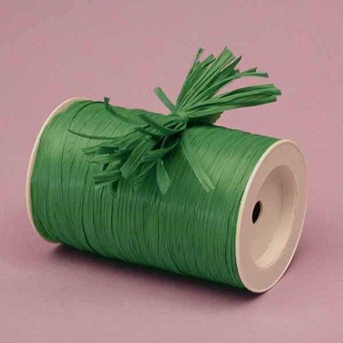 Emerald Green Matte Raffia Ribbon, 1/4" X 100 Yards-image-33