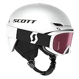 Passivbelüftung Scott Unisex Combo Skihelm Keeper 2+Goggle Jr Witty White M