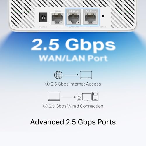Image of Mercusys TP-Link Halo H37BE Mesh Wi-Fi 7 BE6500Mbps Dual-Band, 2 WAN /LAN Ports of 2.5G, 1 Gigabit WAN /LAN Port, Covered up to 650 m, 4K-QAM, MLO, Multi-RUs, OFDMA, APP Control, WPA3-SAE, 3pcs